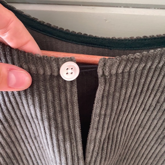 Shelter Corduroy Gloria Top, Green XL - Picture 4 of 7